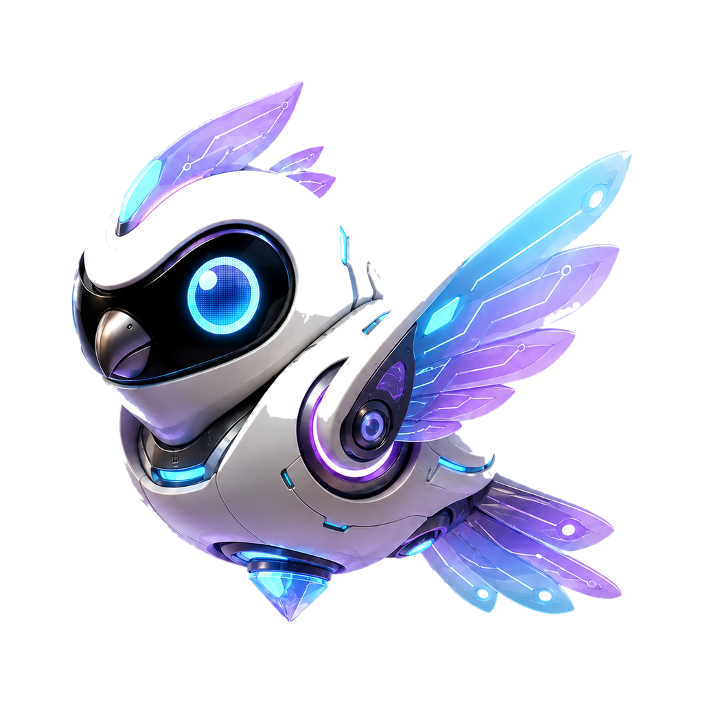 Data Bird robot companion