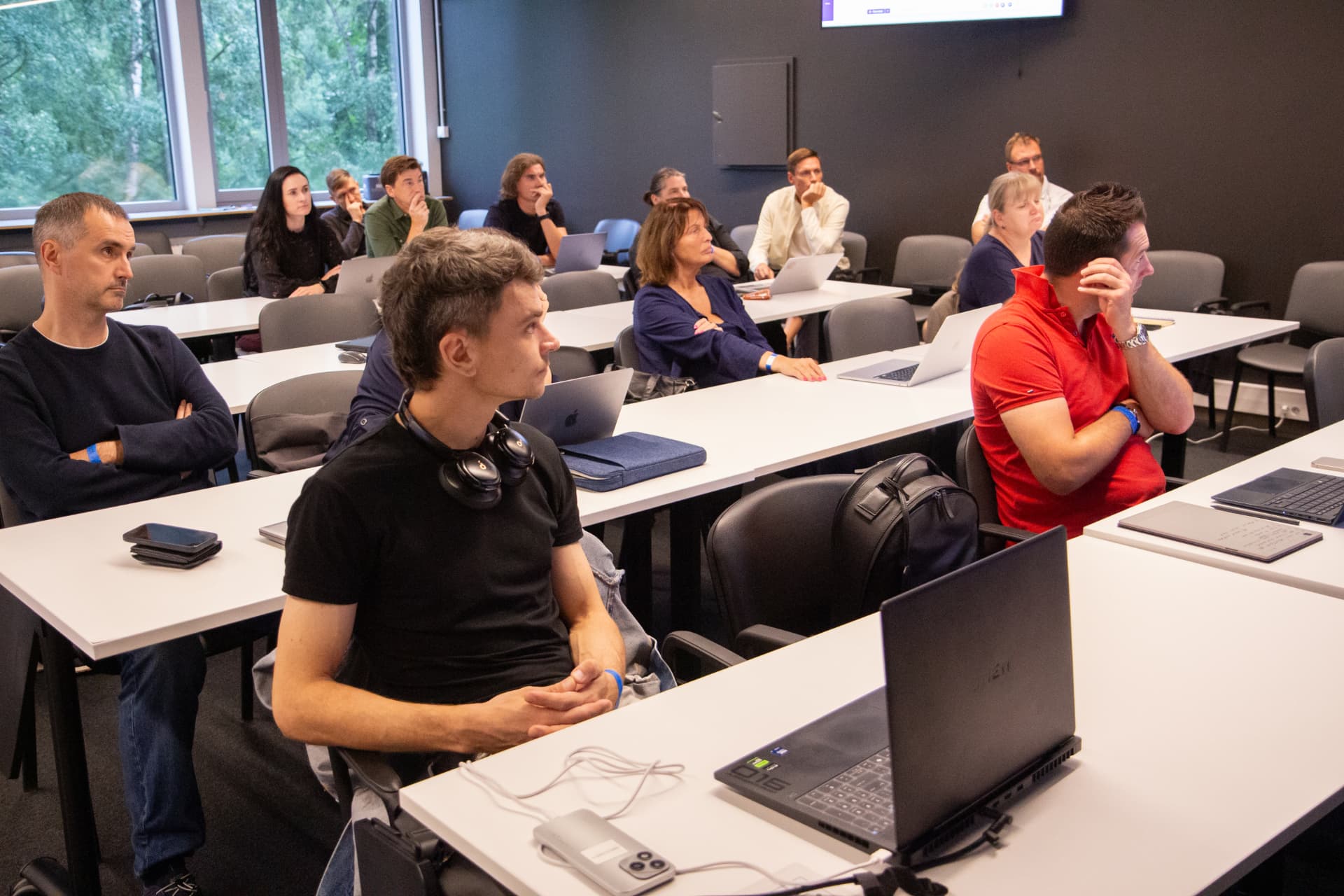 Participants in a classroom session